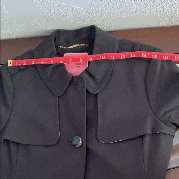 Kate Spade Black Belt Coat NWT - Picture 8 of 12